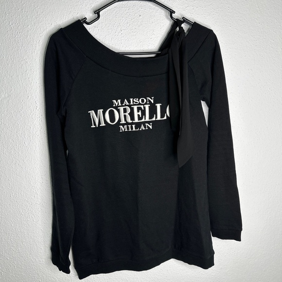 Frankie Morello Black Long Sleeve Top - Picture 3 of 6